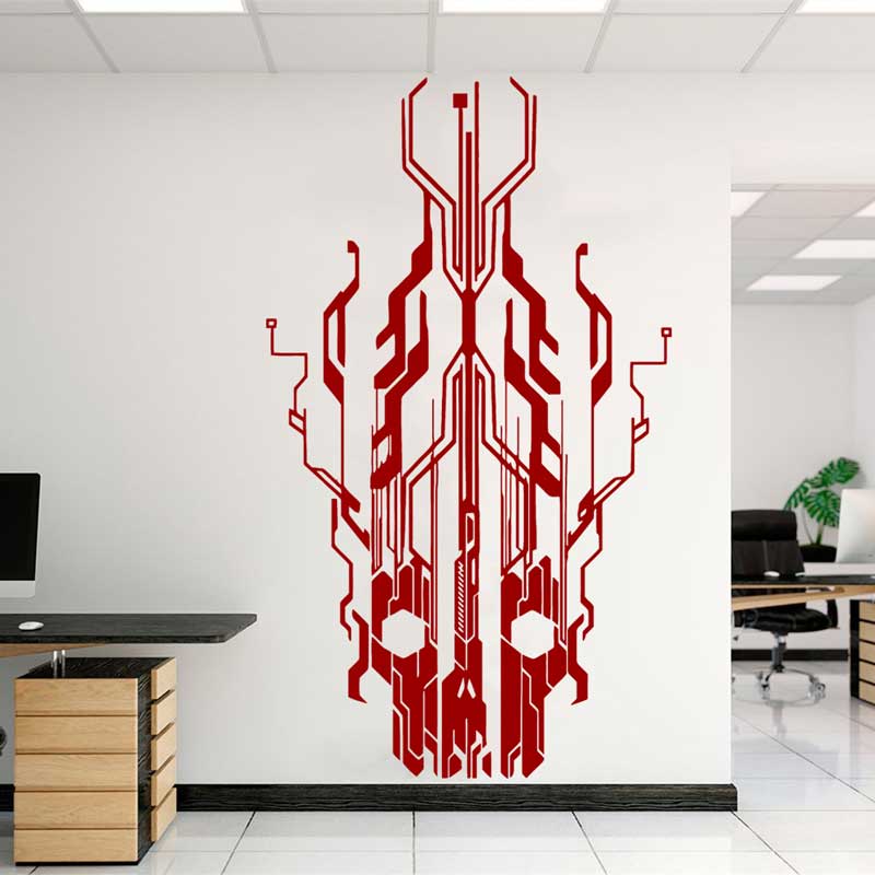 Chip Circuit Tech Skull Vinyl  - огляд і ціна Office Tech Furniture