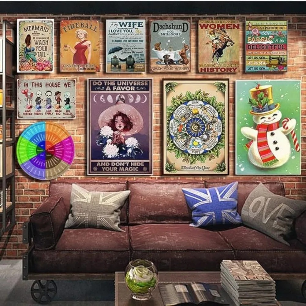 CIFBUY Retro Industrial 2D Fla - огляд і ціна Tech Office Wall Art