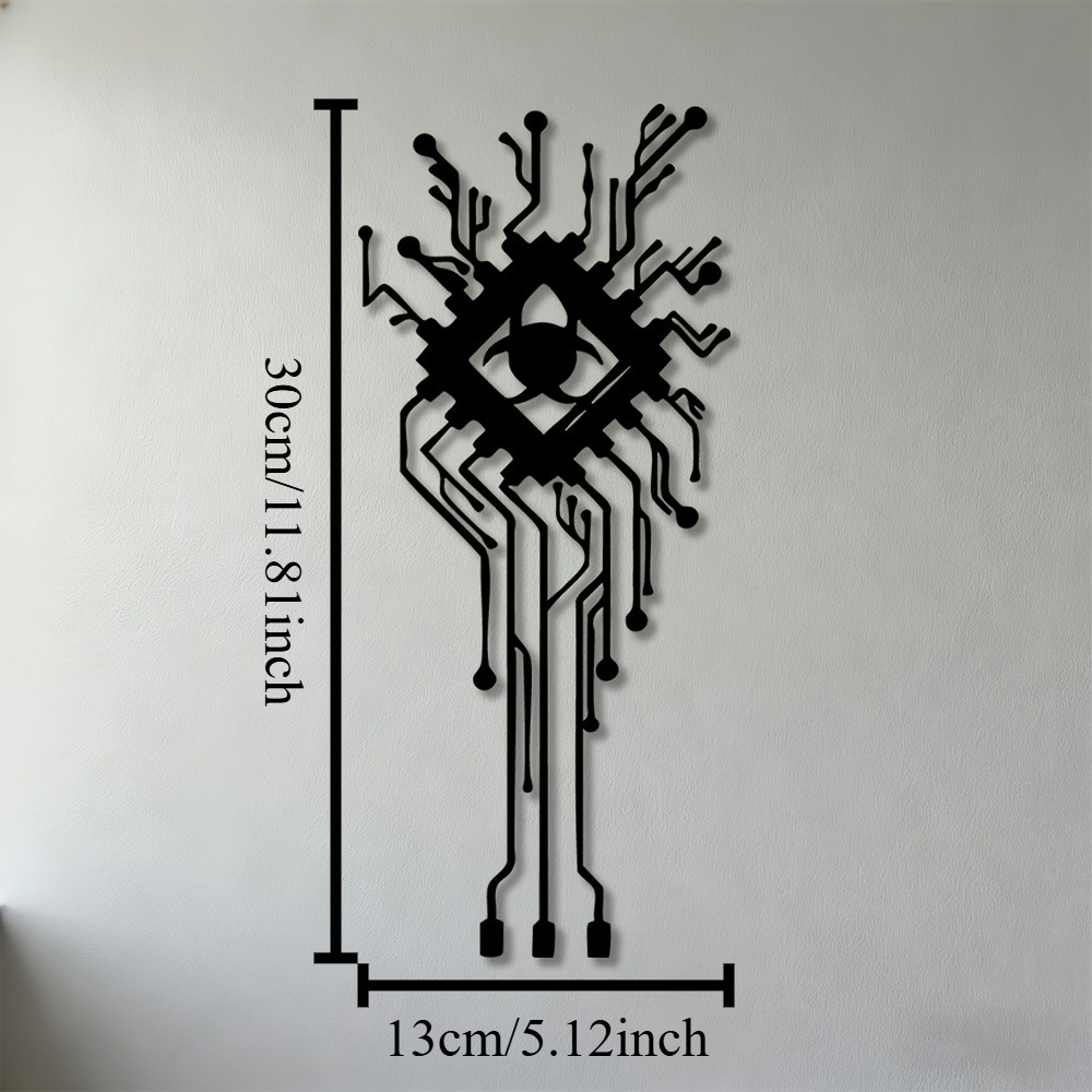 Modern Biohazard Eye Metal Wal - огляд і ціна Tech Office Wall Art