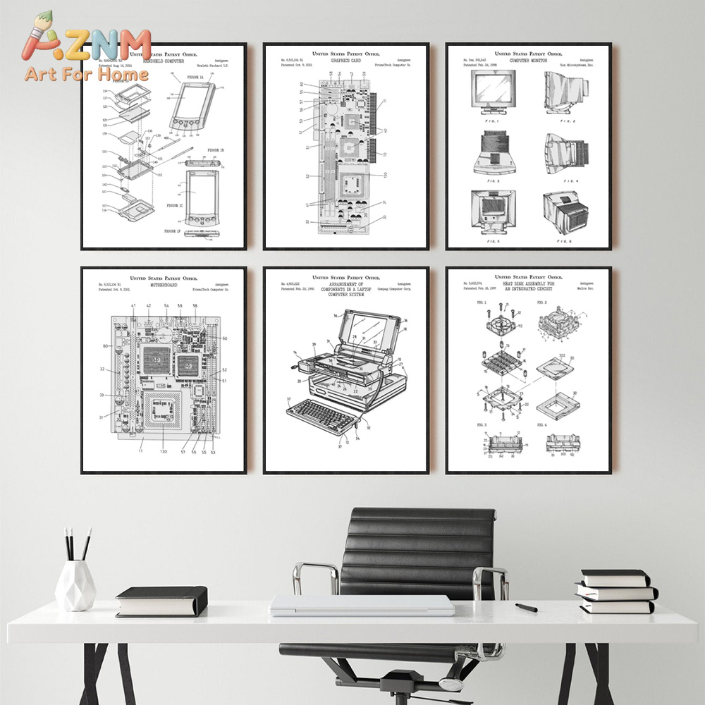 AZNM Computer Motherboard Pate - огляд і ціна Tech Office Wall Art