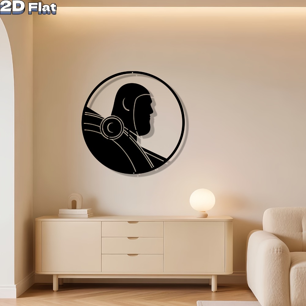 1pc Modern Robot Aluminum Plat - огляд і ціна Tech Office Wall Art