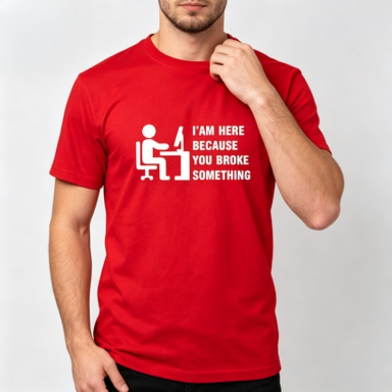 Soft Cotton Men T-shirt Tech S - огляд і ціна The Office It Tech