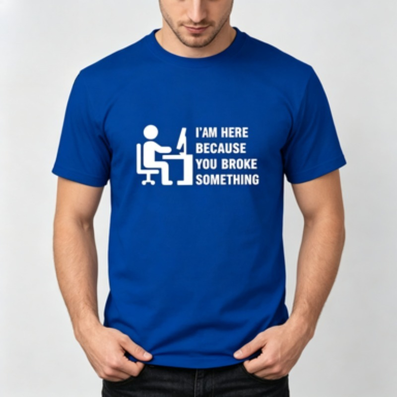 Soft Cotton Men T-shirt Tech S - огляд і ціна The Office It Tech