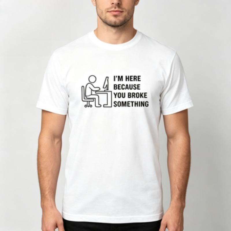 Soft Cotton Men T-shirt Tech S - огляд і ціна The Office It Tech