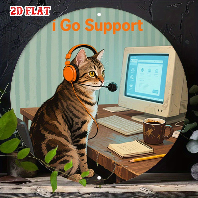 CIFBUY 2D Flat Funny Tech Supp - огляд і ціна Tech Office Wall Art