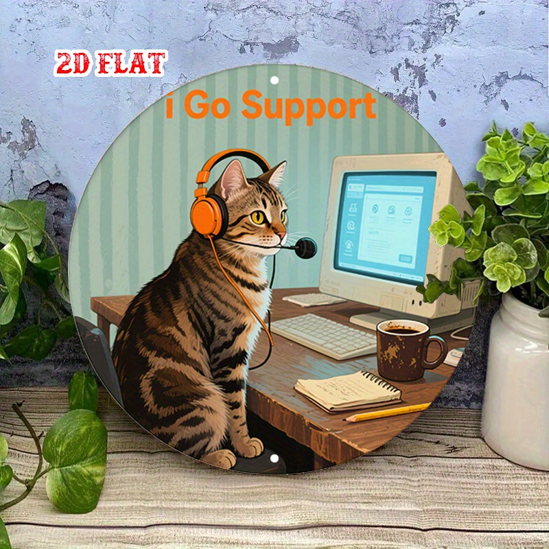 CIFBUY 2D Flat Funny Tech Supp - огляд і ціна Tech Office Wall Art