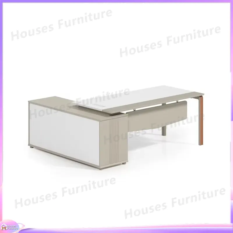 L Shaped Executive Desk Modern - огляд і ціна Office Tech Furniture