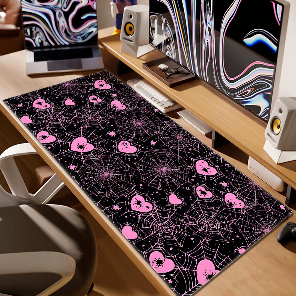 90x40 White or Pink Spiderweb  - огляд і ціна Office Tech Desk