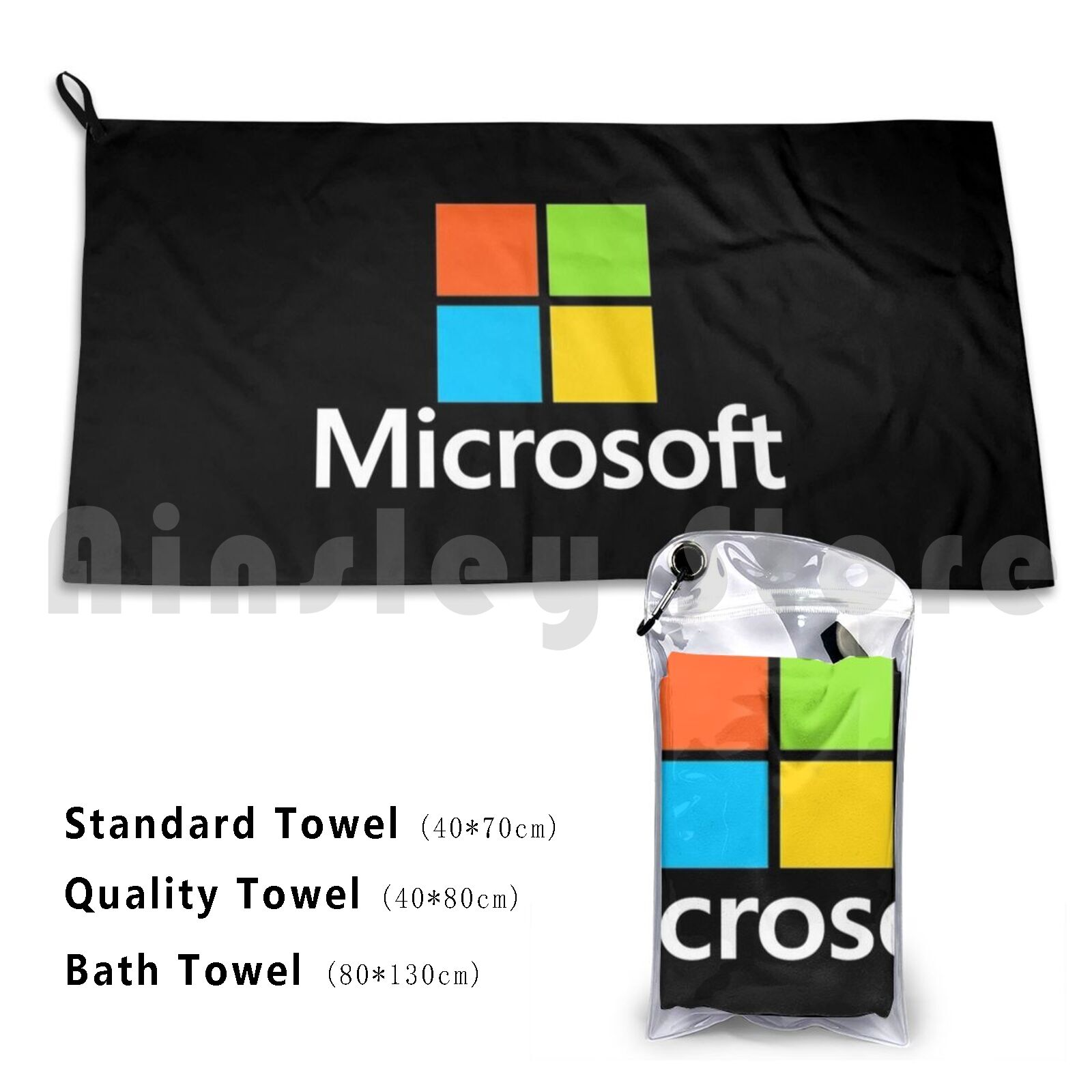 Microsoft Type Bath Towel Beac - огляд і ціна Office Tech Logo