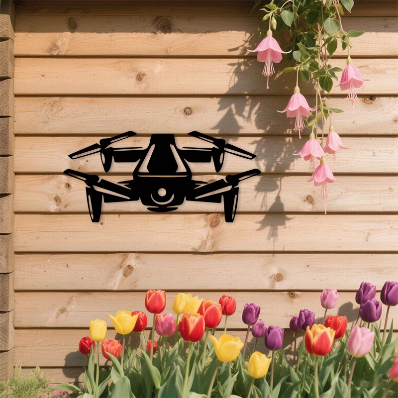 2D Flat Drone Iron Wall Art Bl - огляд і ціна Tech Office Wall Art