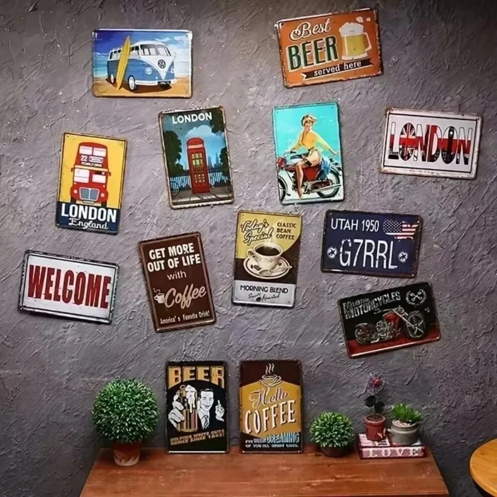 CIFBUY Retro Industrial Alumin - огляд і ціна Tech Office Wall Art