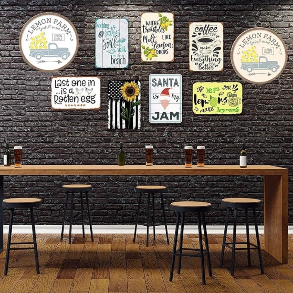 CIFBUY Retro Industrial Alumin - огляд і ціна Tech Office Wall Art