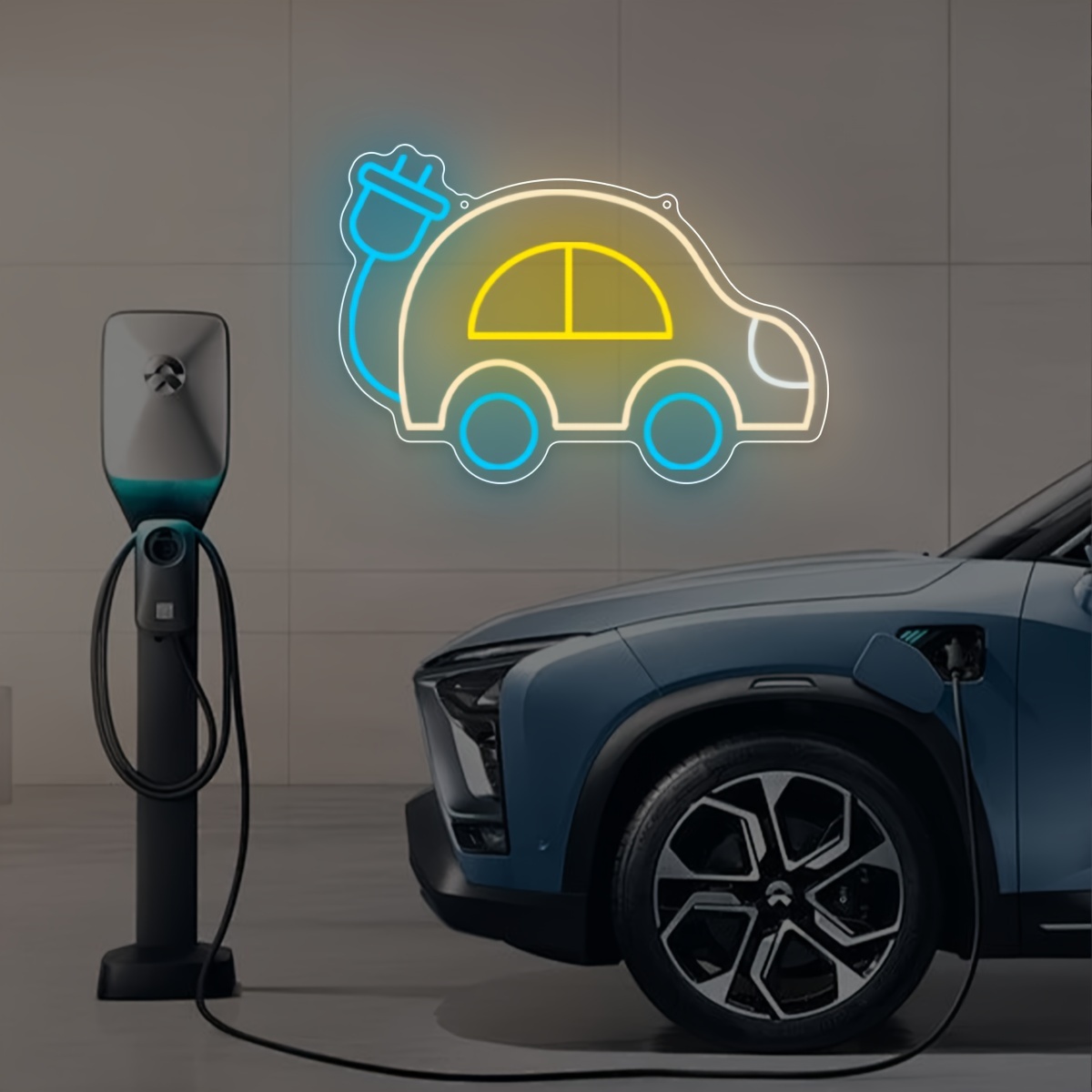 Electric Car Charging EV Theme - огляд і ціна Tech Office Wall Art